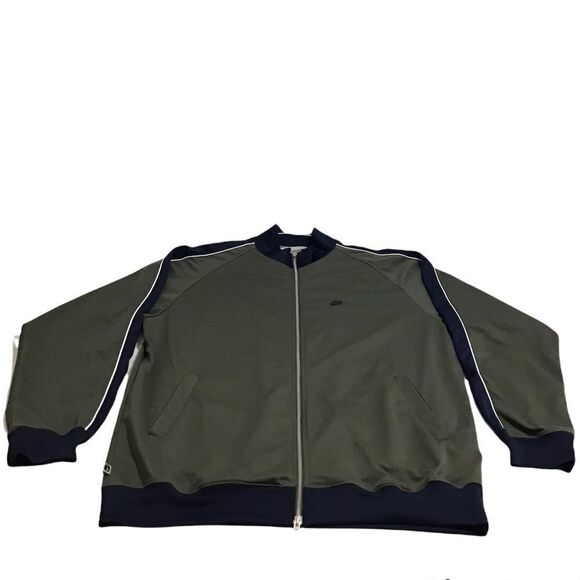 Nike Men Green & Blue Full Zip Athletic Jacket Good PreOwned Condition Size XL - Picture 1 of 16